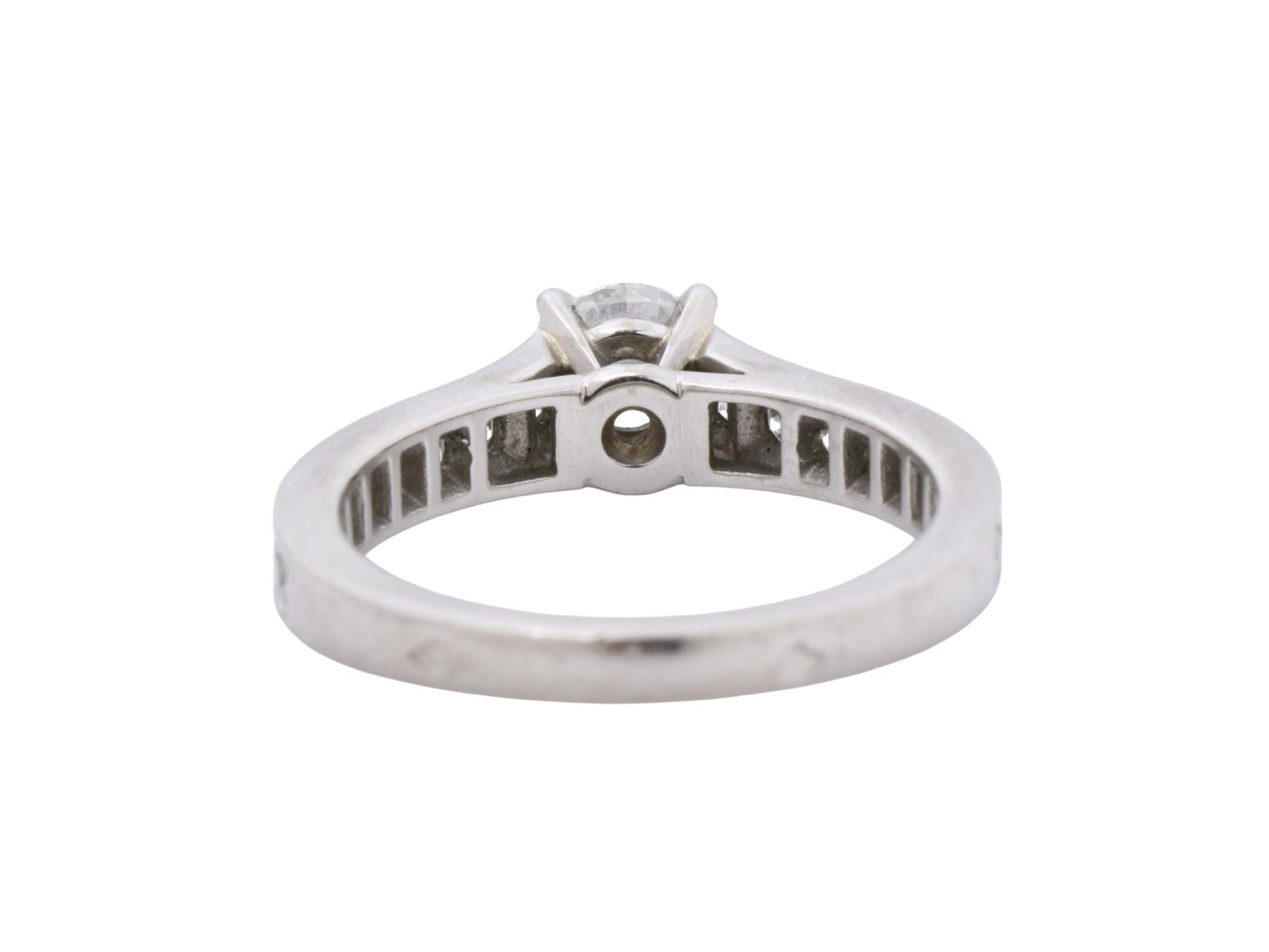 Cartier Etancell Half Eternity #45 D0.40ct Melee Diamond Pt950 3.6g Ring 