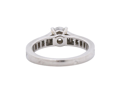 Cartier Etancell Half Eternity #45 D0.40ct Melee Diamond Pt950 3.6g Ring 
