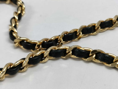 CHANEL Caviar Skin Coco Mark Chain Wallet Shoulder Bag