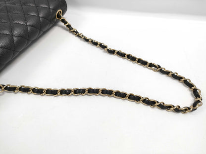 CHANEL Caviar Skin Matelasse Diane CF Shoulder Bag