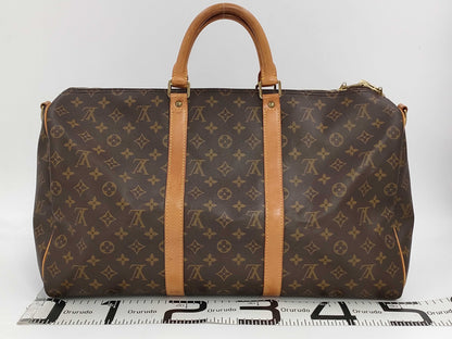 LOUIS VUITTON LV Monogram Keepall 50 Bandouliere Boston Bag