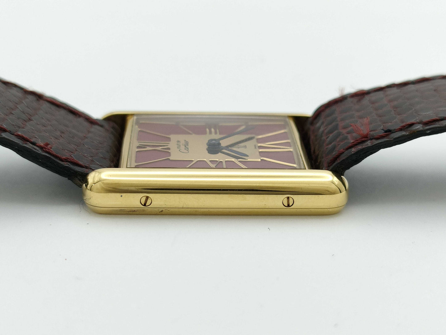 Cartier Tank Must LM 681006 46714 Quartz Red Dial Women's Watch