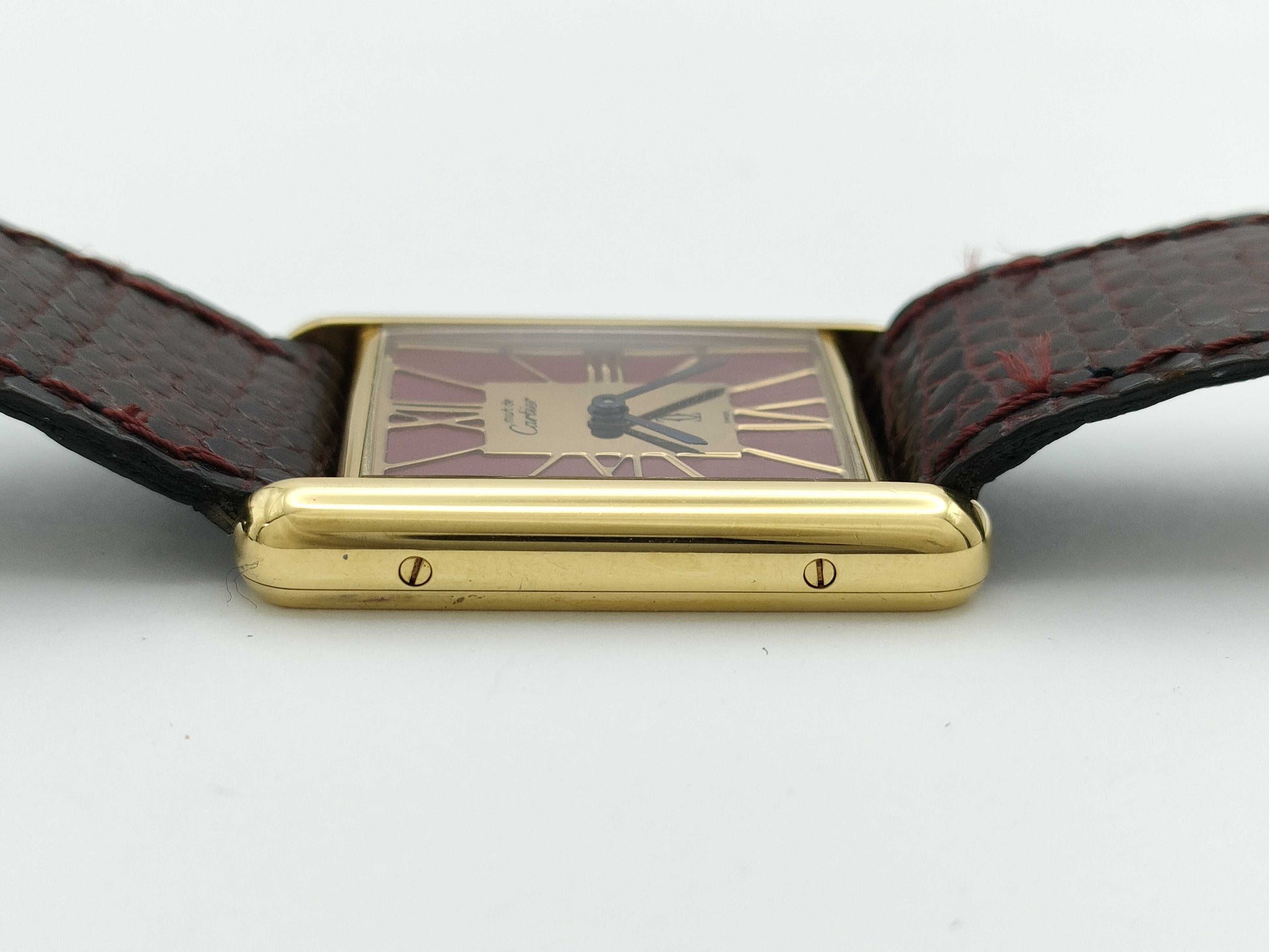 Cartier Tank Must LM 681006 46714 Quartz Red Dial Women's Watch