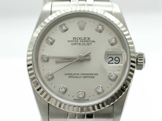 ROLEX 68274G U724801 Silver Dial Women's Watch