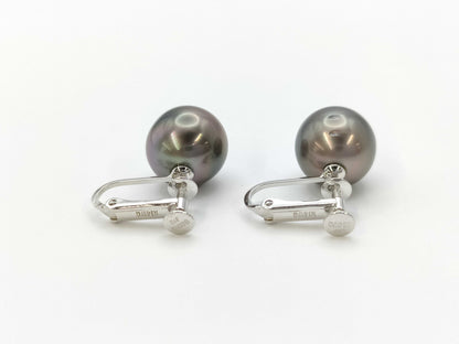 Pearl diameter approx. 10.7/10.8mm K14WG 4.9g Earrings 