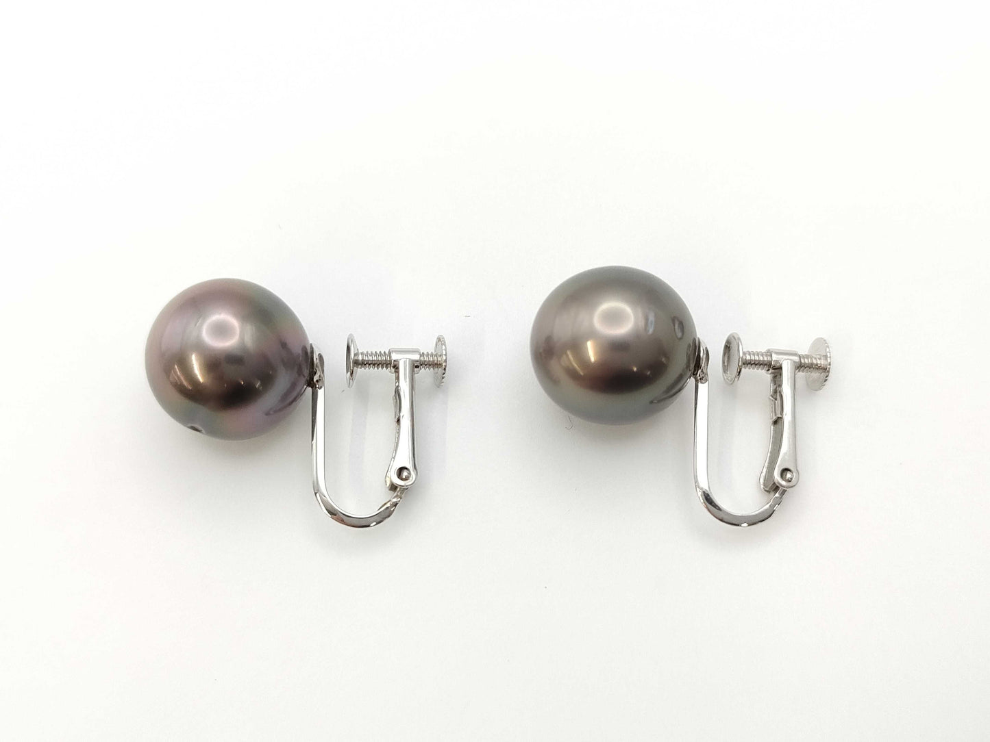 Pearl diameter approx. 10.7/10.8mm K14WG 4.9g Earrings 