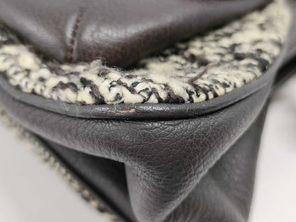 CHANEL 2.55/Matelasse Chain Shoulder Bag Leather Tweed Shoulder Bag