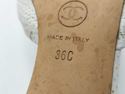 CHANEL Leather G26459 36C Sandals