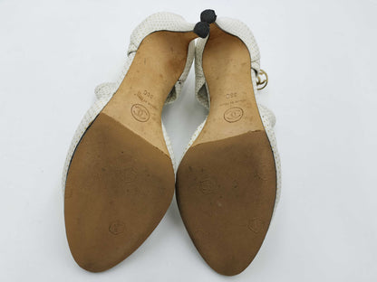 CHANEL Leather G26459 36C Sandals