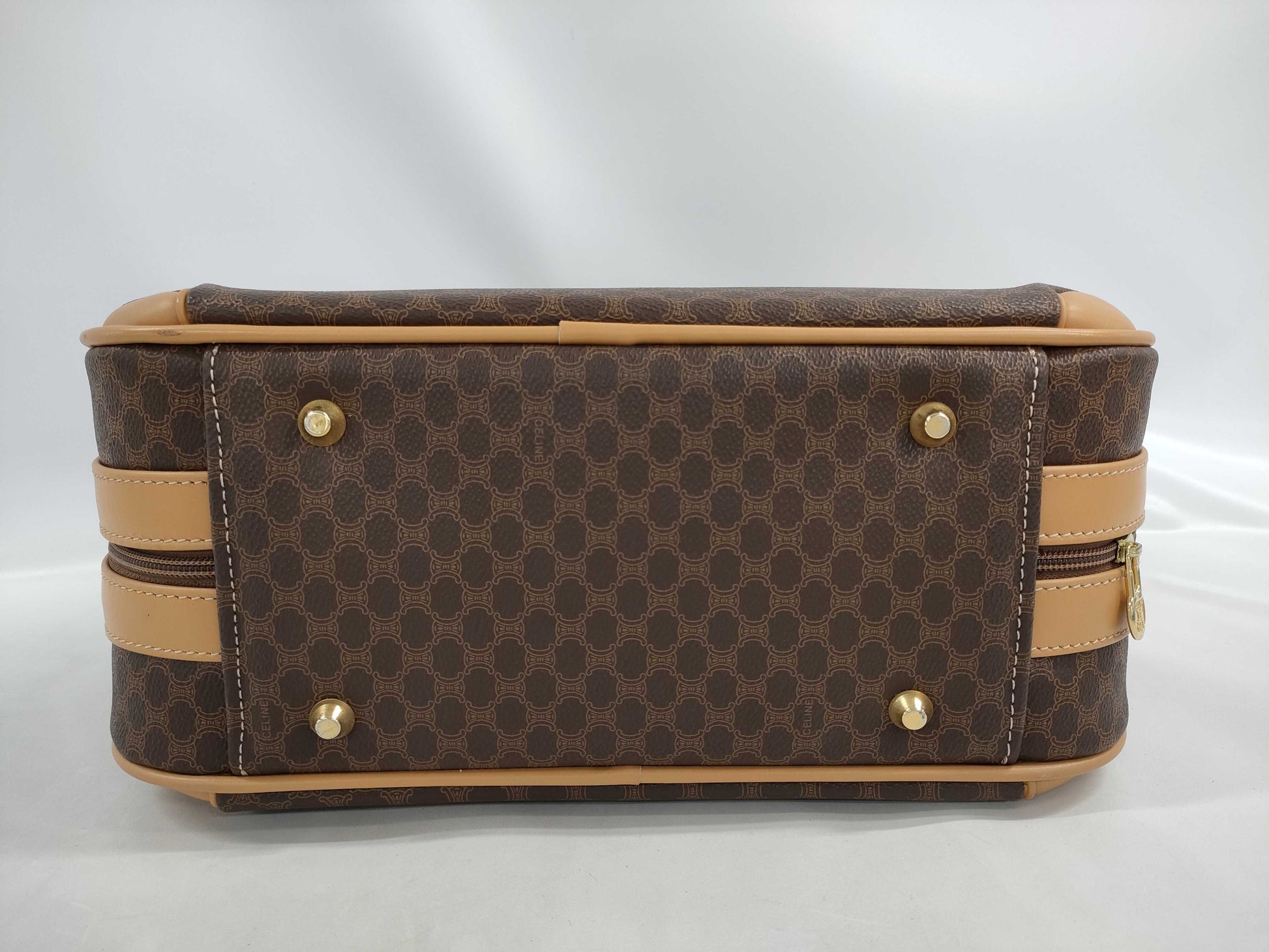 CELINE Macadam Trunk/PVC/Leather Suitcase