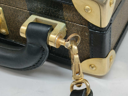 FENDI Pecan Mini Trunk Handbag