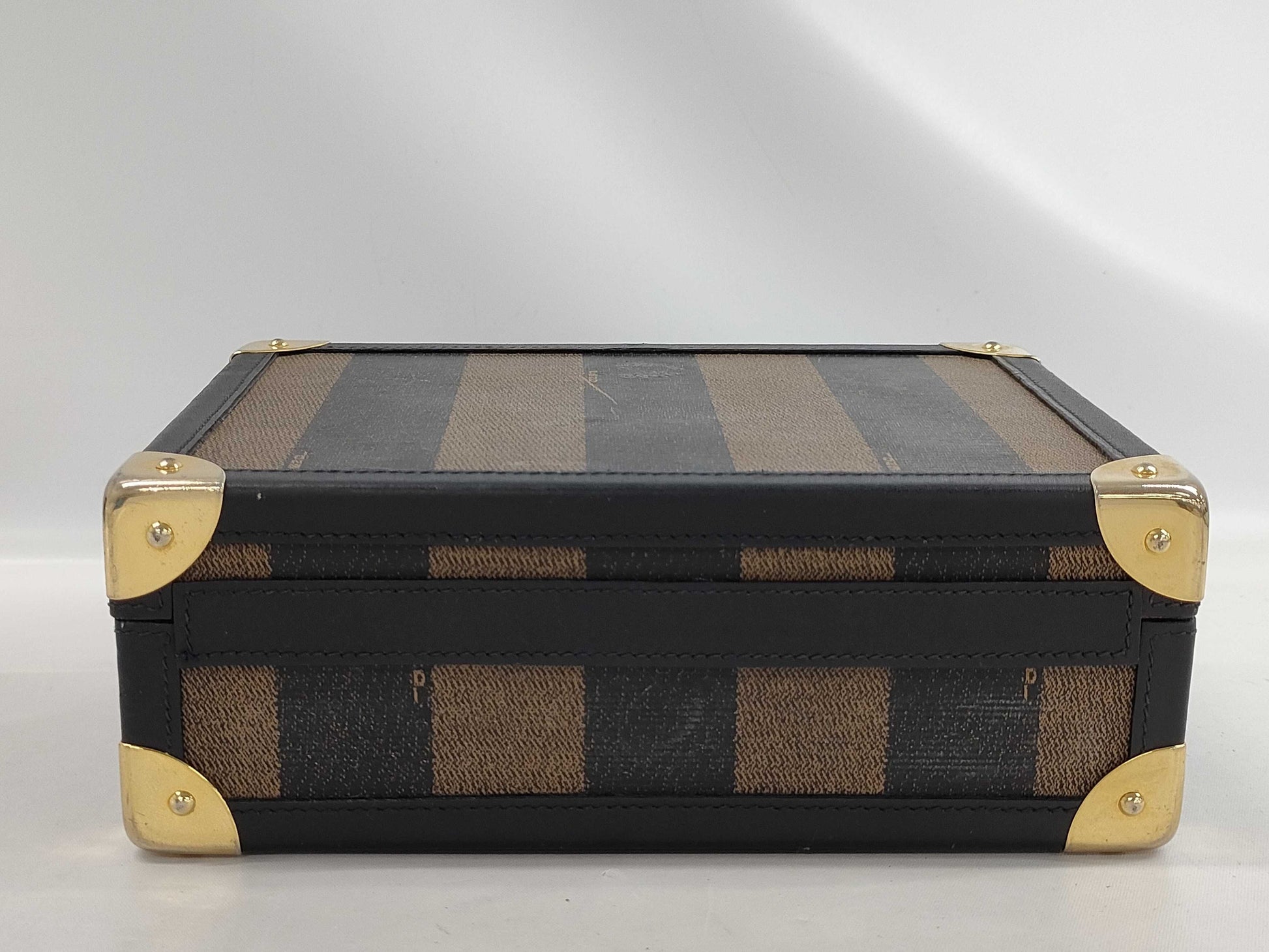 FENDI Pecan Mini Trunk Handbag