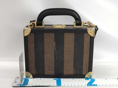 FENDI Pecan Mini Trunk Handbag