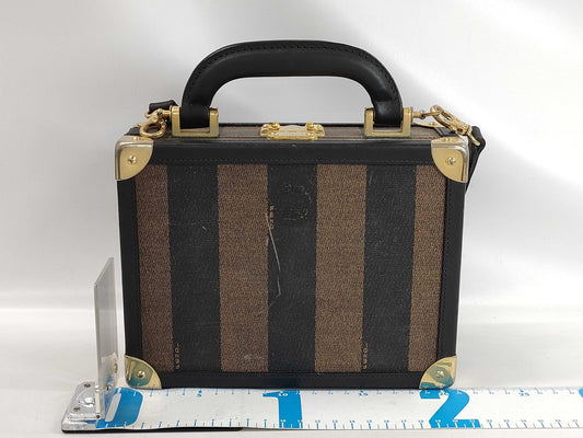 FENDI Pecan Mini Trunk Handbag
