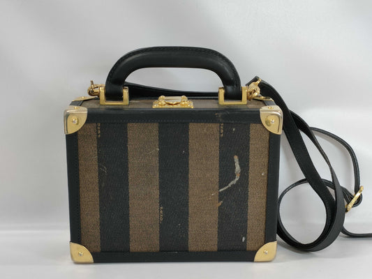 FENDI Pecan Mini Trunk Handbag