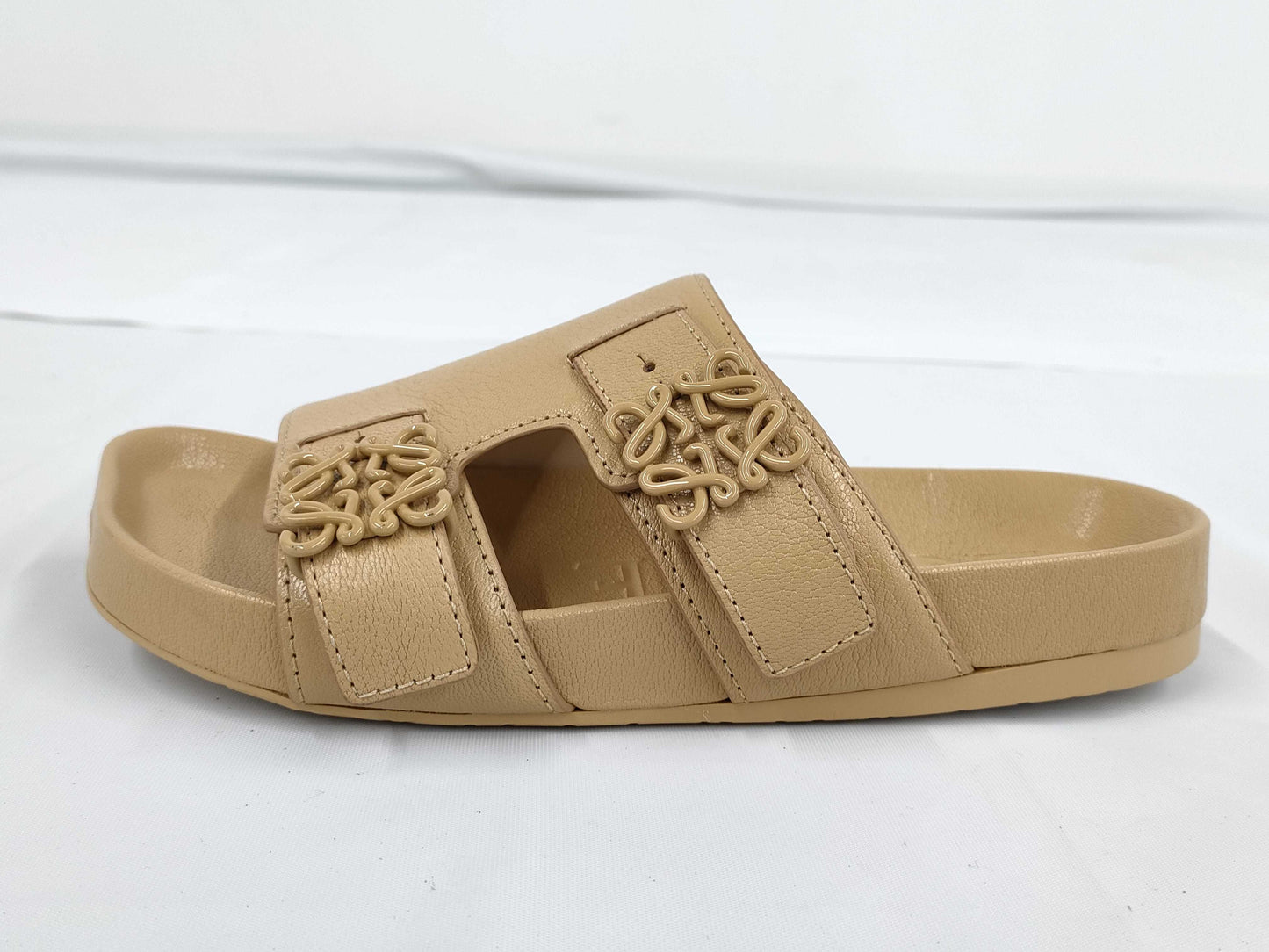 LOEWE Anagram Double Buckle Slide Sandals Size 37