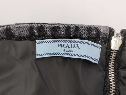 PRADA Prada Triangle Logo Bustier, Size 38, Tops