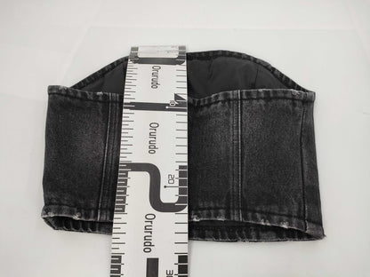 PRADA Prada Triangle Logo Bustier, Size 38, Tops