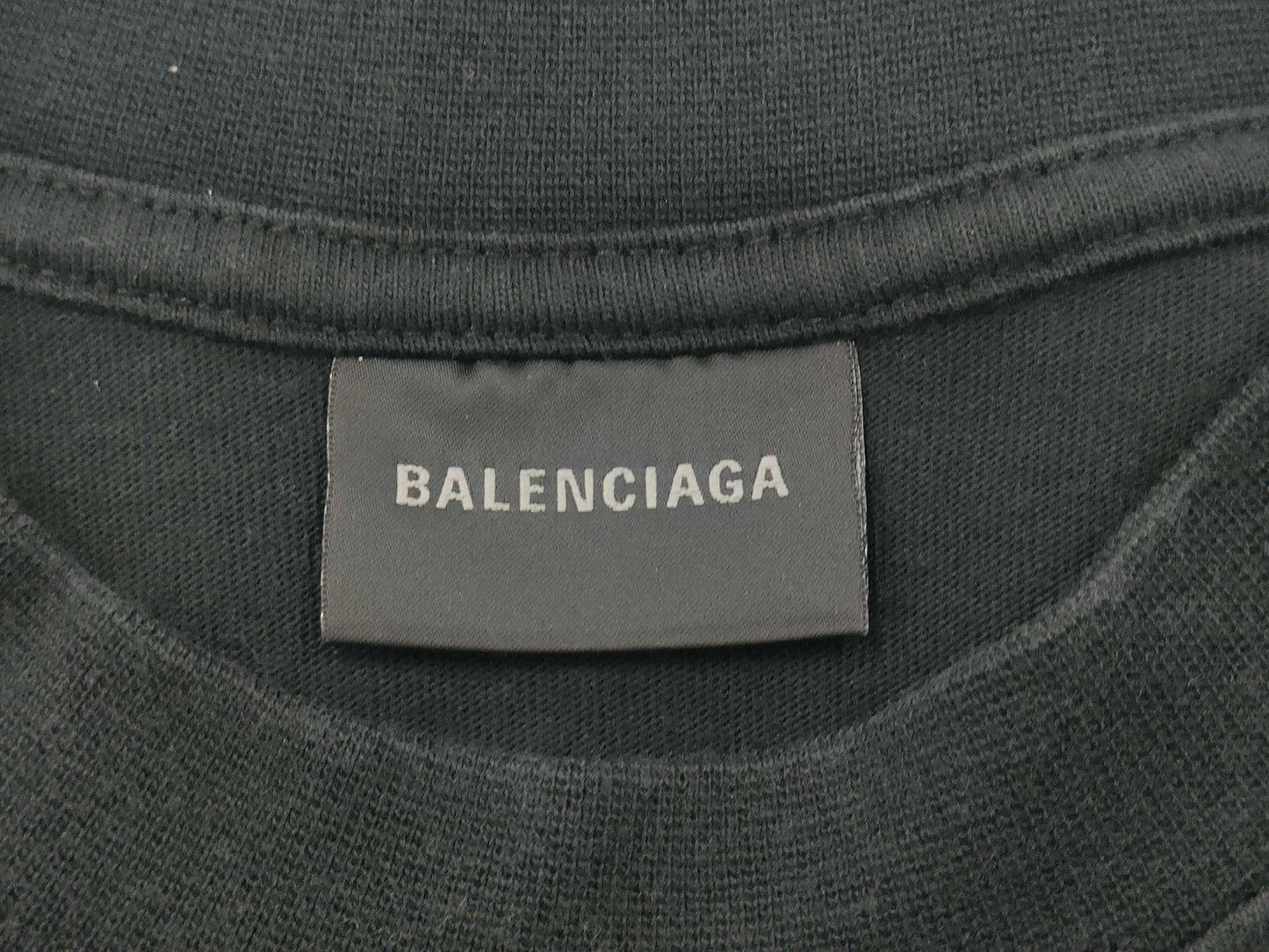 BALENCIAGA Logo Embroidered Short Sleeve Pleated Dress, Size 34