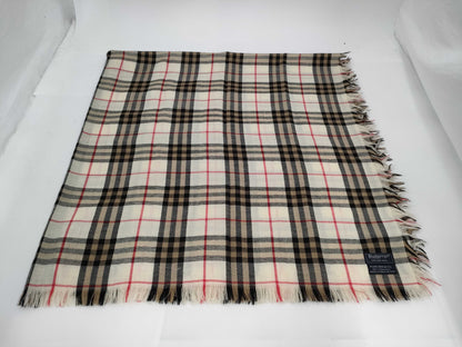 Burberrys Nova Check Wool Large Stole and Other Accessories