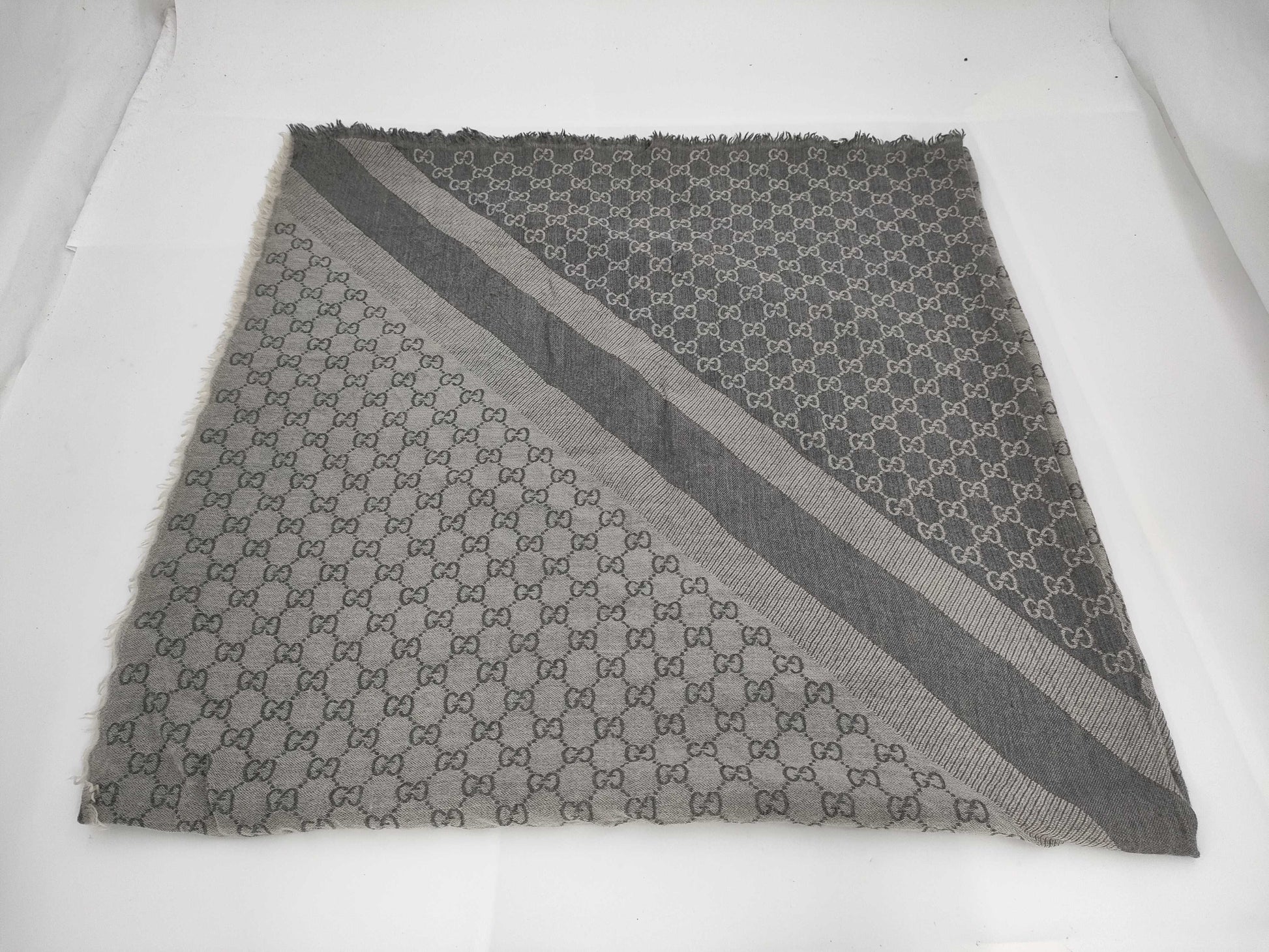 GUCCI GG Print Large Wool Blend Stole Other Accessories