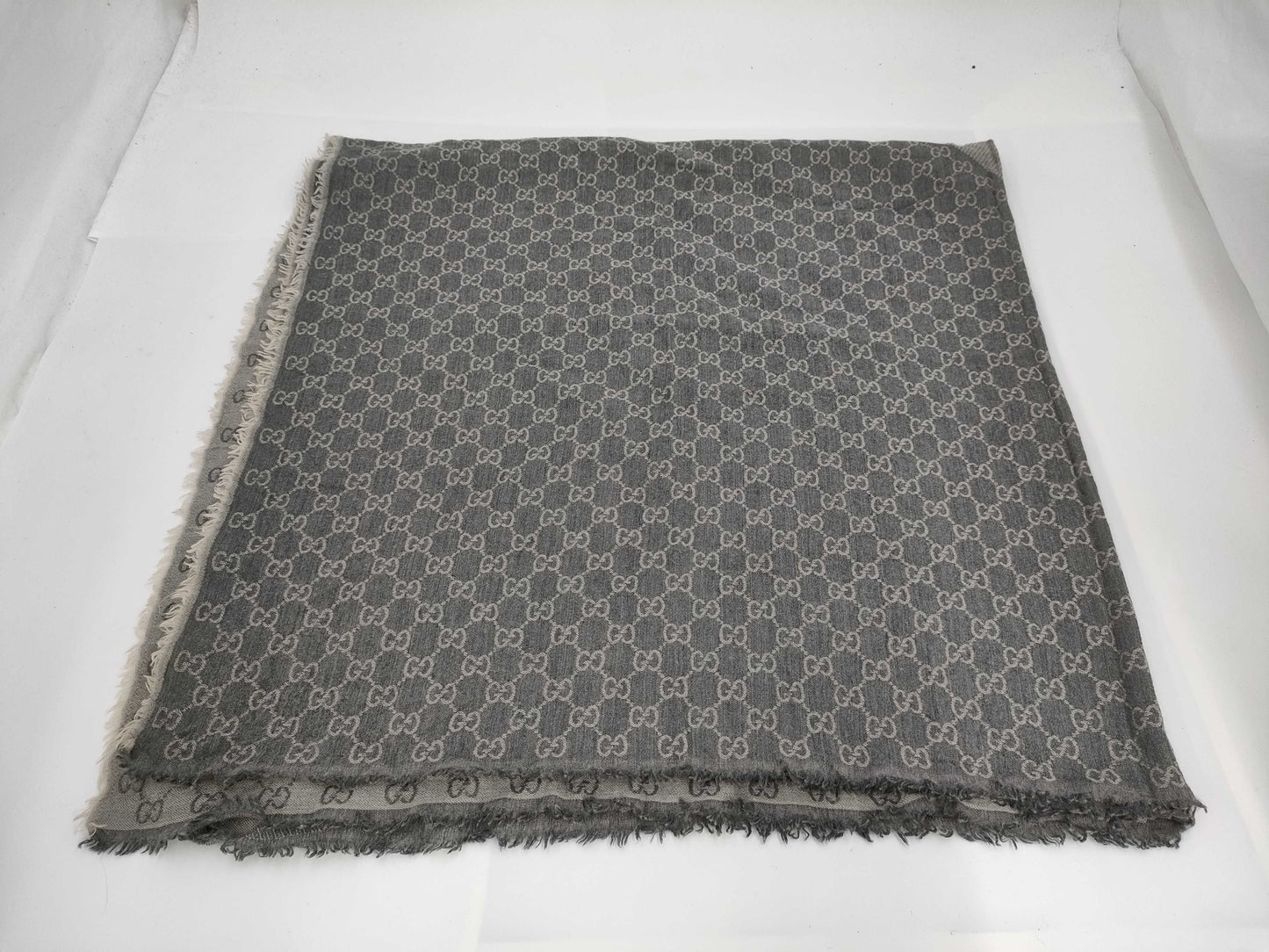 GUCCI GG Print Large Wool Blend Stole Other Accessories