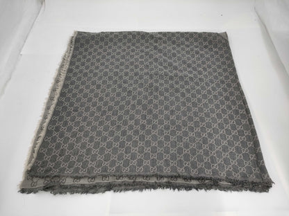 GUCCI GG Print Large Wool Blend Stole Other Accessories
