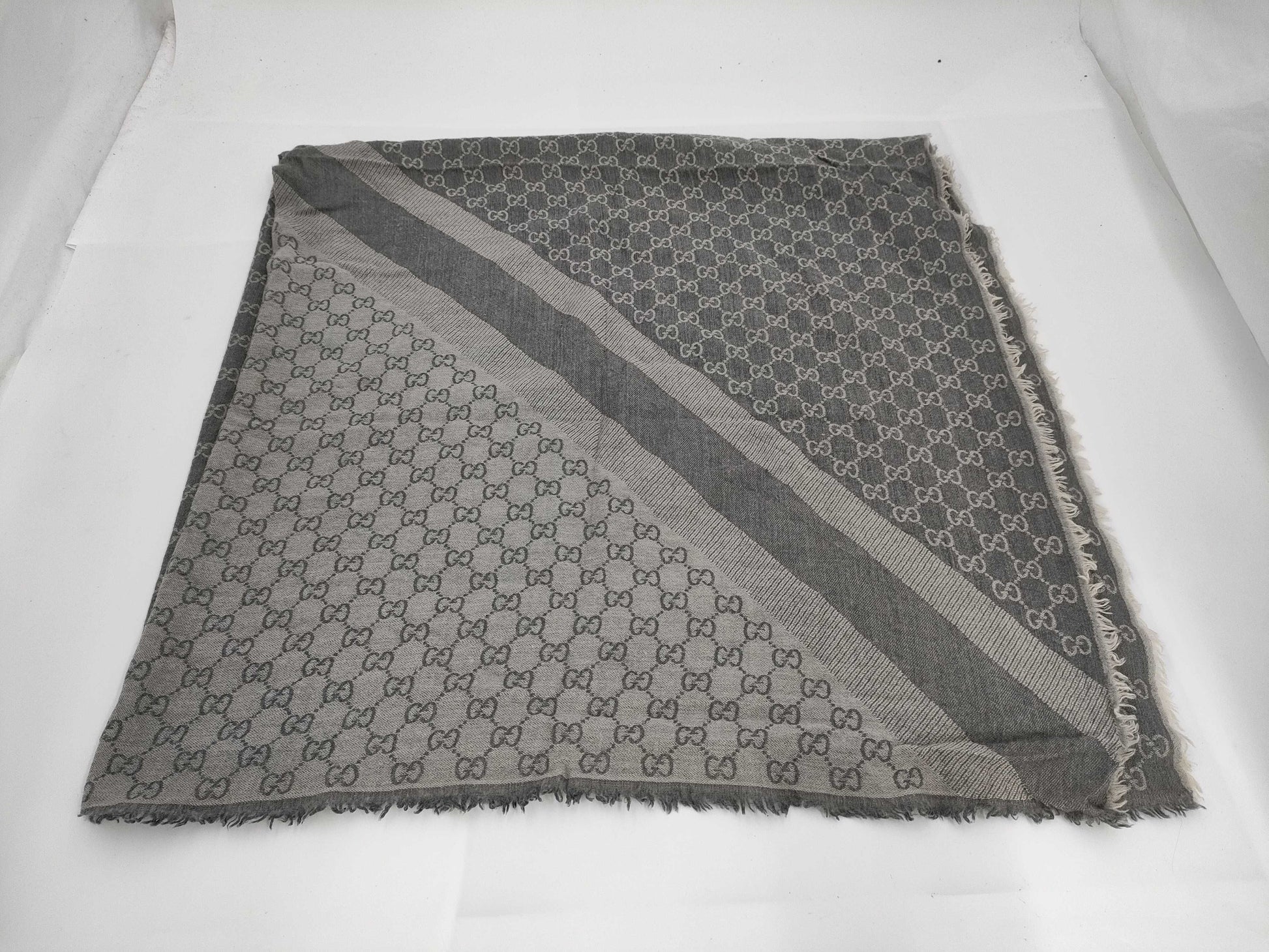 GUCCI GG Print Large Wool Blend Stole Other Accessories