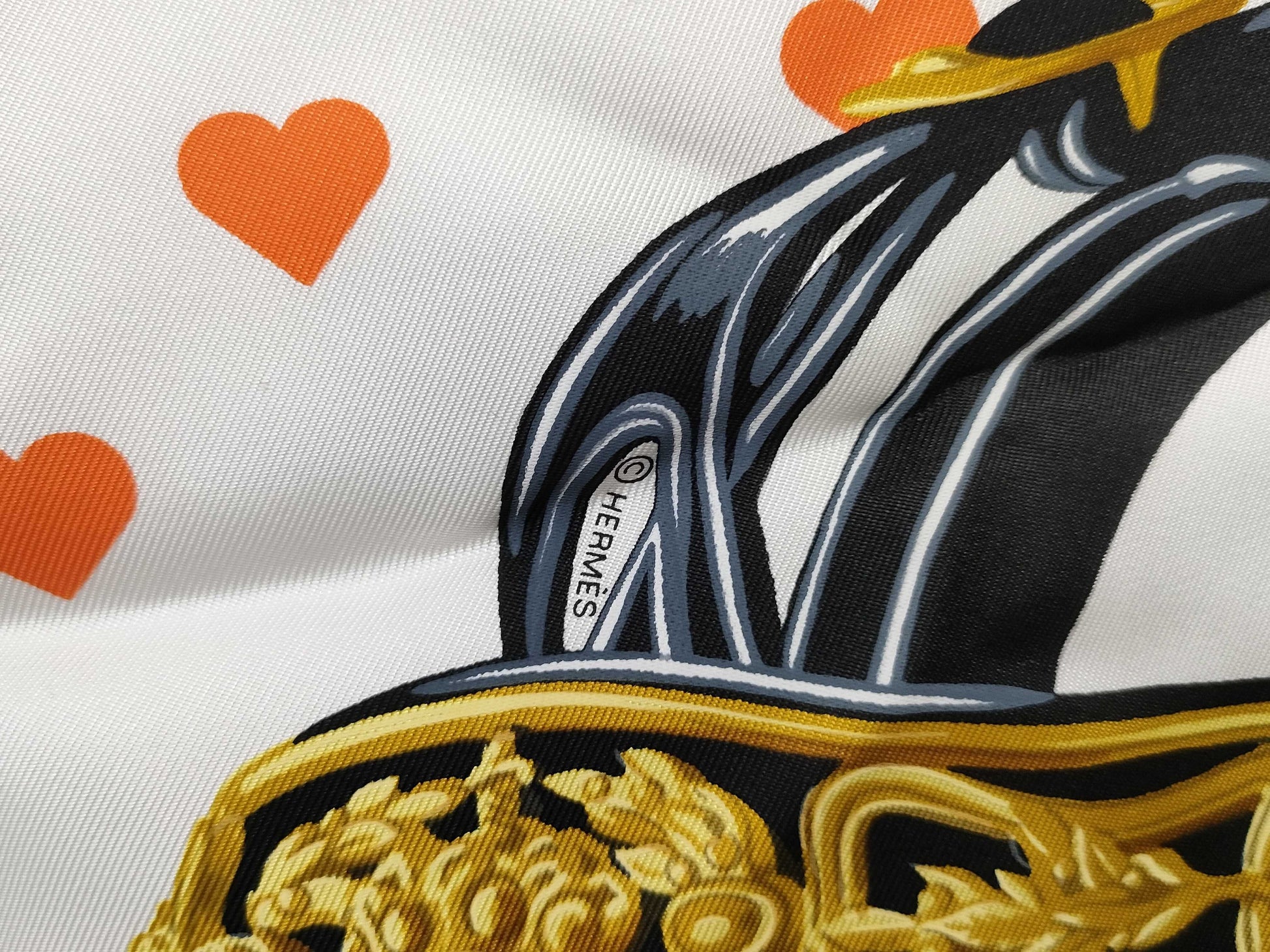 HERMES Carré 90 BRIDES de GALA LOVE Scarf Other Accessories