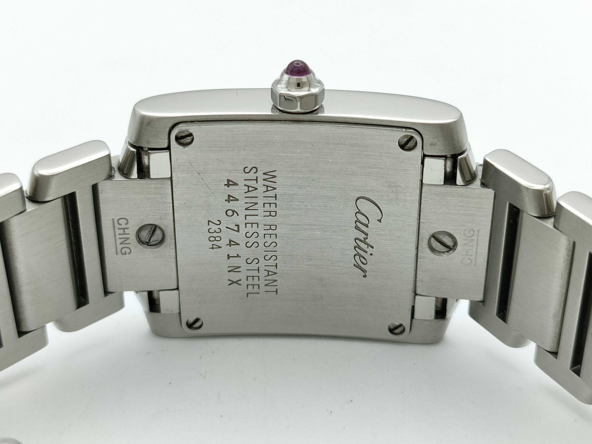 Cartier Tank Francaise SM W51028Q3 2384 446741NX Quartz Shell Dial Women's Watch