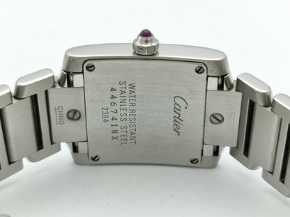 Cartier Tank Francaise SM W51028Q3 2384 446741NX Quartz Shell Dial Women's Watch