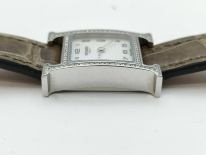 HERMES H Watch Mini HH1.131 3523653 Quartz Shell Dial Women's Watch