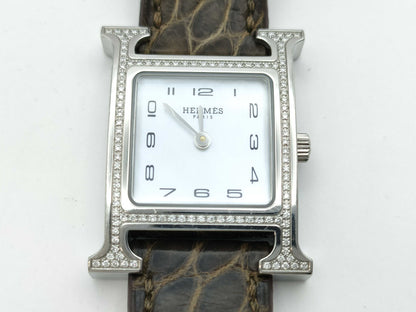 HERMES H Watch HH1.235 3362763 Quartz Shell Dial Women's Watch