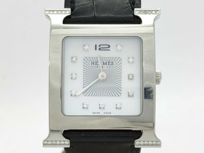 HERMES H Watch HH1.538 3555530 Quartz Shell Dial Women's Watch