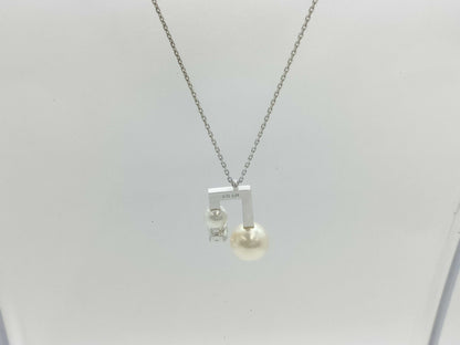 TASAKI Balance Signature Pearl WG 750 9.1g Necklace 