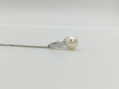 TASAKI Balance Signature Pearl WG 750 9.1g Necklace 