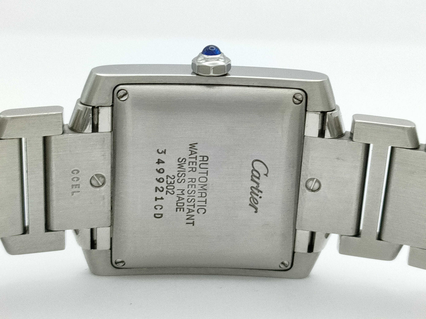 Cartier Tank Française LM W51002Q3 2302349921CD Automatic Silver Dial Unmoving Boys' Watch