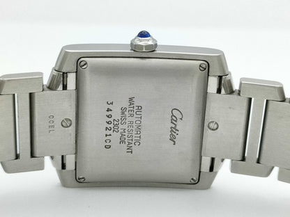 Cartier Tank Française LM W51002Q3 2302349921CD Automatic Silver Dial Unmoving Boys' Watch