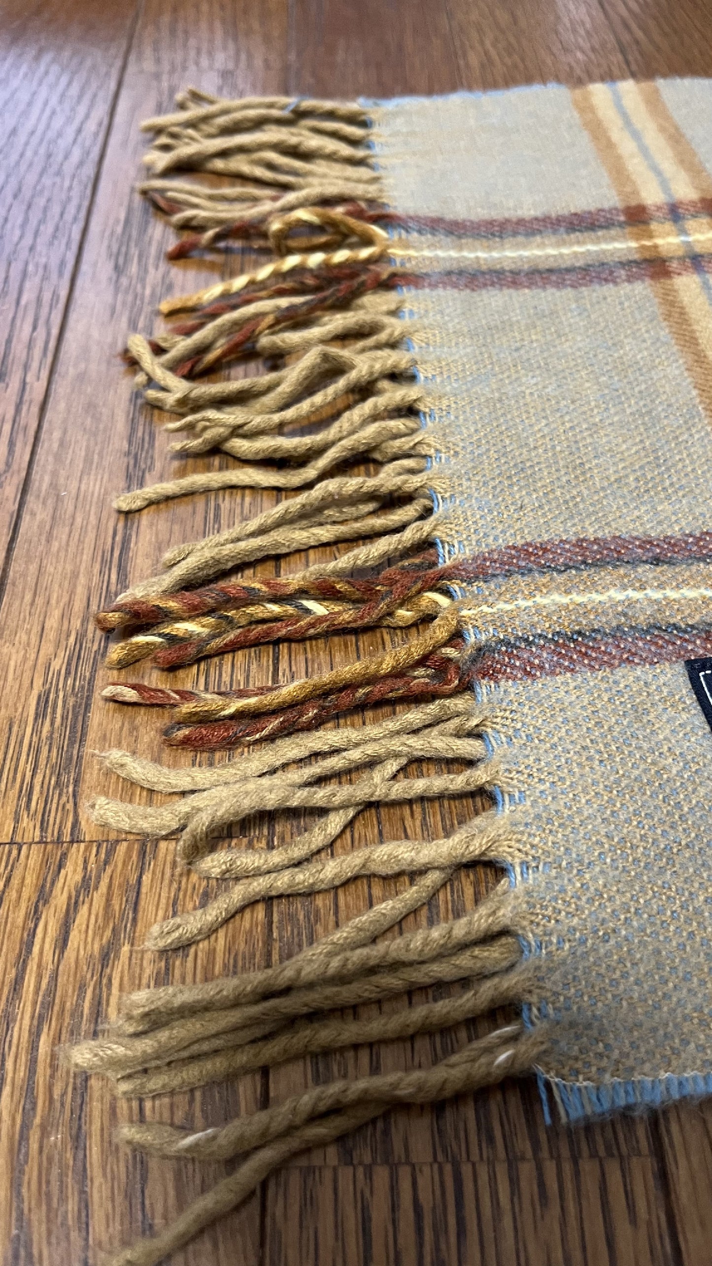 BURBERRY [Rare] BURBERRY Nova Check Scarf Length: 144cm Width: 30cm 100% Cashmere Rare Color Orange Brown Scarf