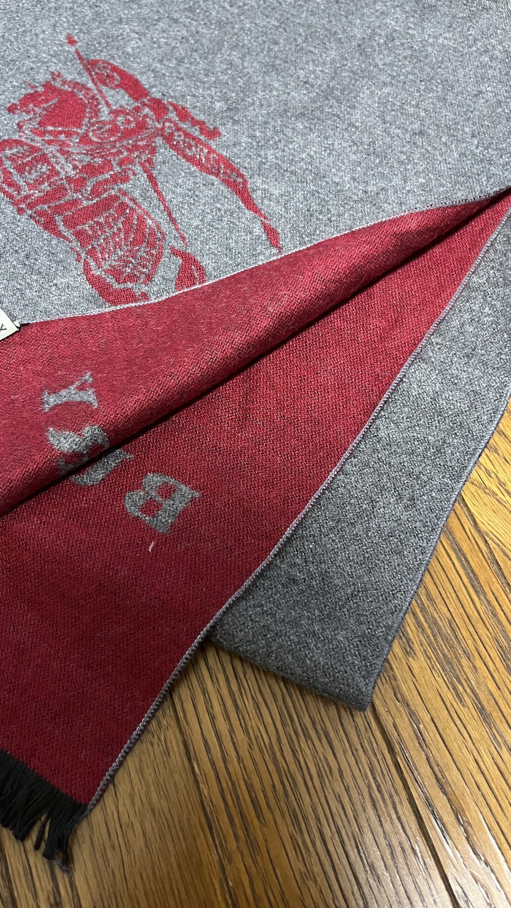 BURBERRY [Rare] BURBERRY Reversible Scarf Length: 176cm Width: 31cm 100% Cashmere Rare Color Reversible Scarf