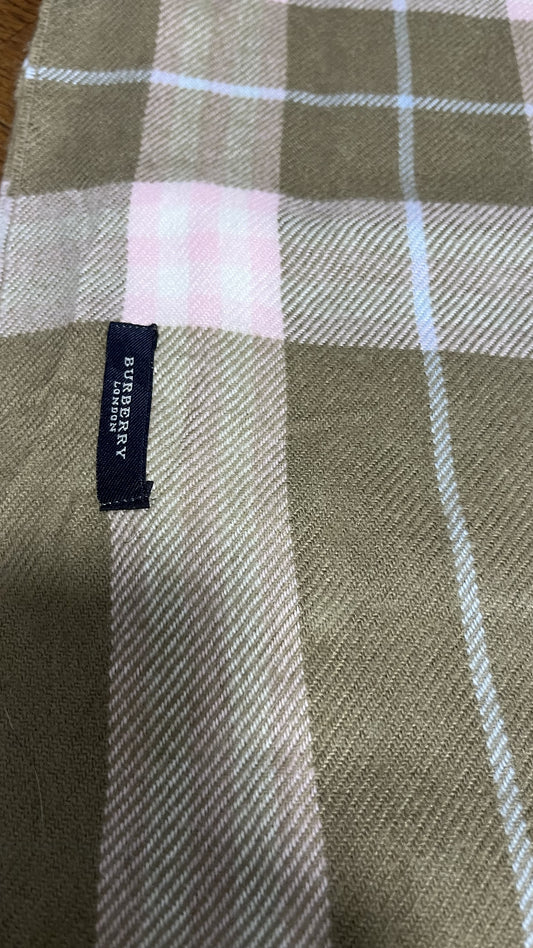 BURBERRY [Rare] BURBERRY Scarf Length: 182cm Width: 35cm Pink Scarf
