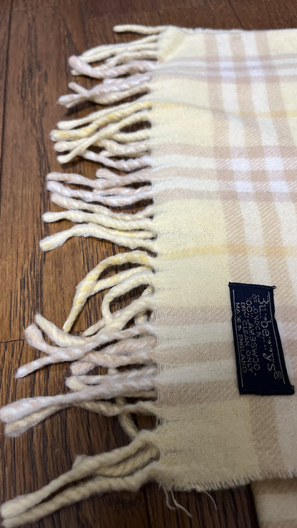 BURBERRY [Rare] BURBERRY Scarf Length: 164cm Width: 29.5cm Rare Color Yellow Scarf