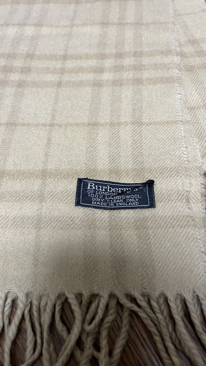 BURBERRY [Rare] BURBERRY Scarf Length: 164cm Width: 30cm Rare Color Light Brown Scarf