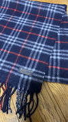 BURBERRY [Rare] Cashmere Scarf Length: 166cm Width: 34cm 100% Cashmere Rare Color Navy Scarf