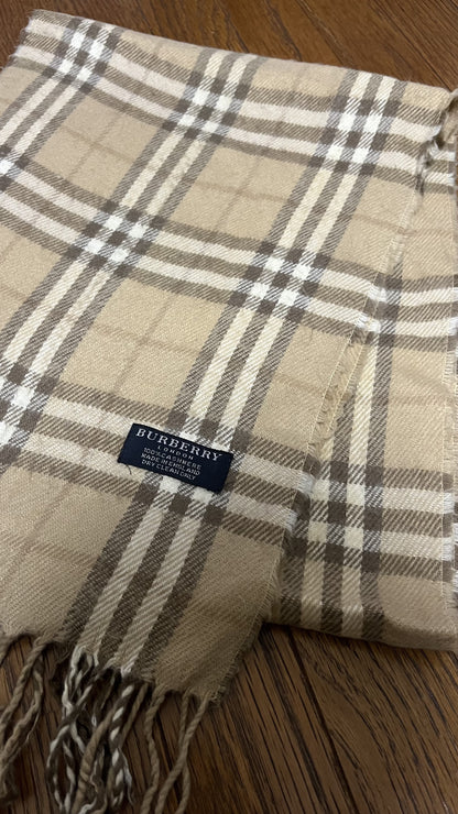 BURBERRY Cashmere Nova Check Scarf Length: 152cm Width: 30cm 100% Cashmere Nova Check Scarf