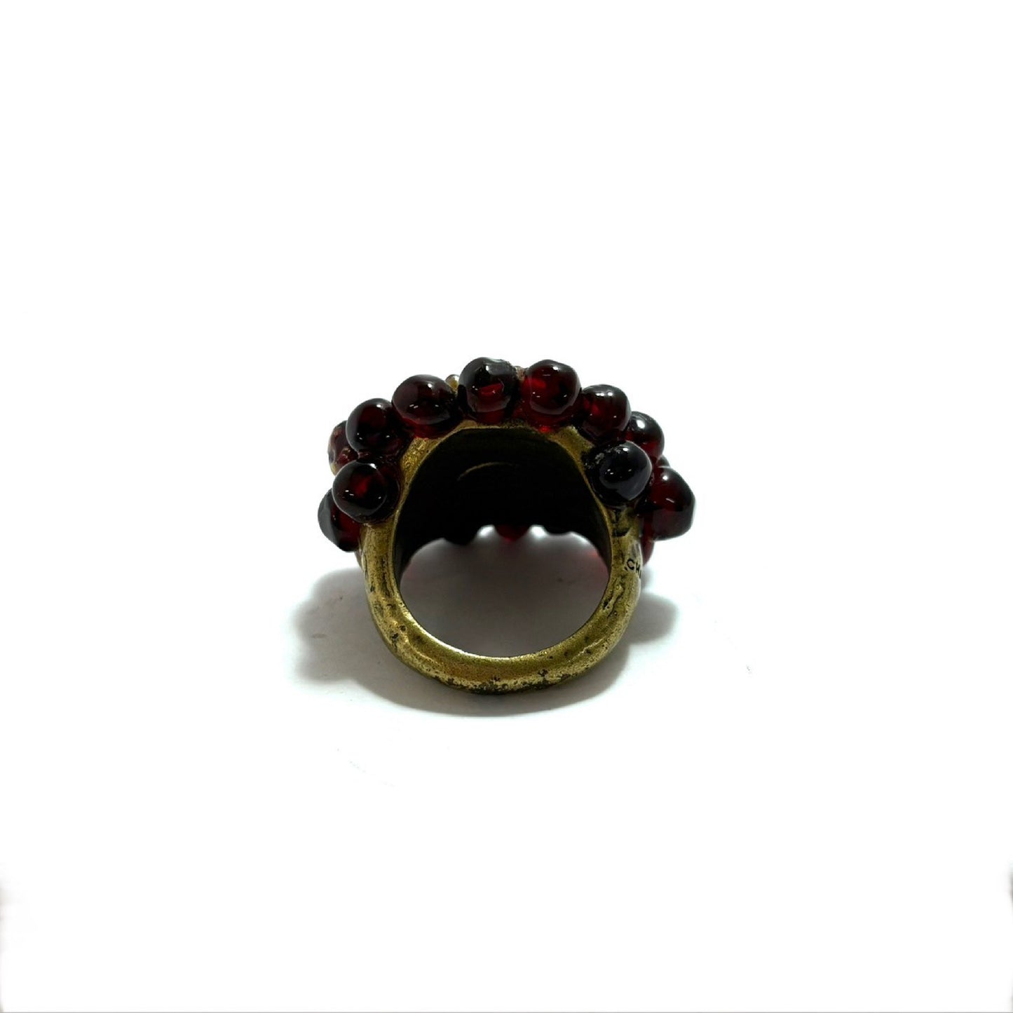 CHANEL Red Stone Ring