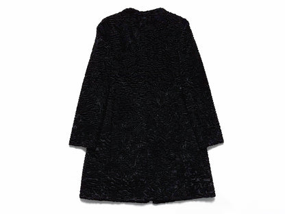 MaxMara No-Collar Black Coat Size 40