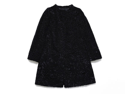 MaxMara No-Collar Black Coat Size 40