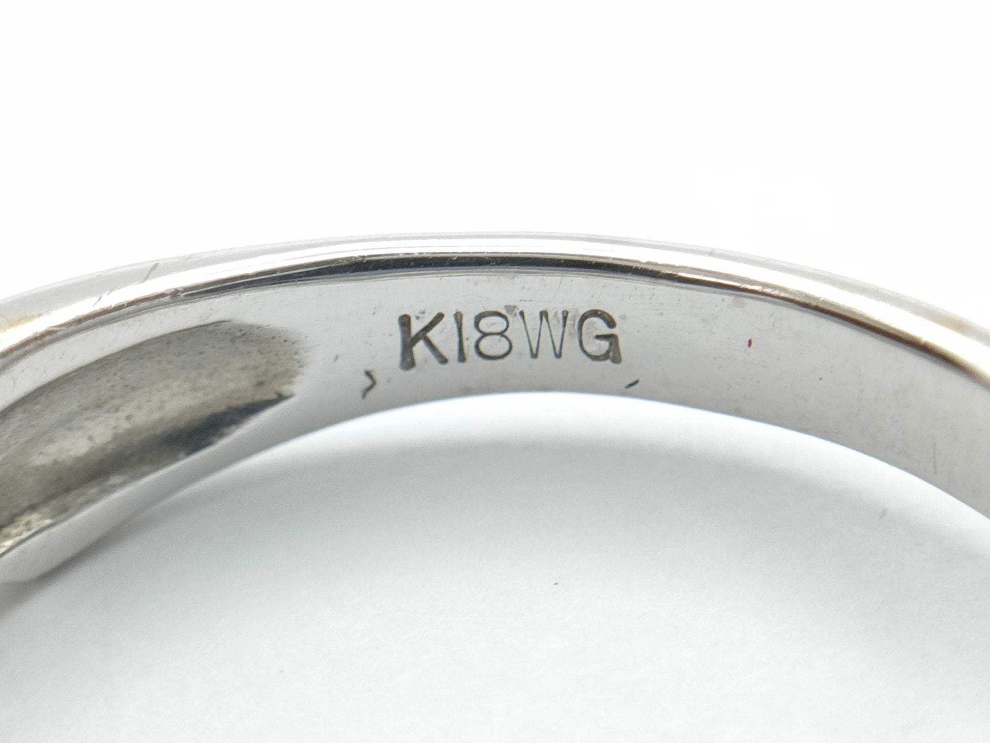 Colored Stone 0.70ct K18WG 3.9g Ring 