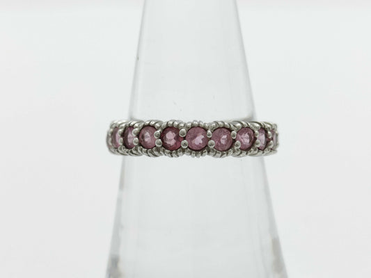 Colored Stone 0.70ct K18WG 3.9g Ring 
